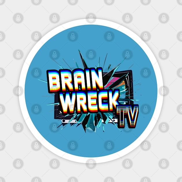 Brain Wreck TV Broken TV Logo Magnet by Brain Wreck TV